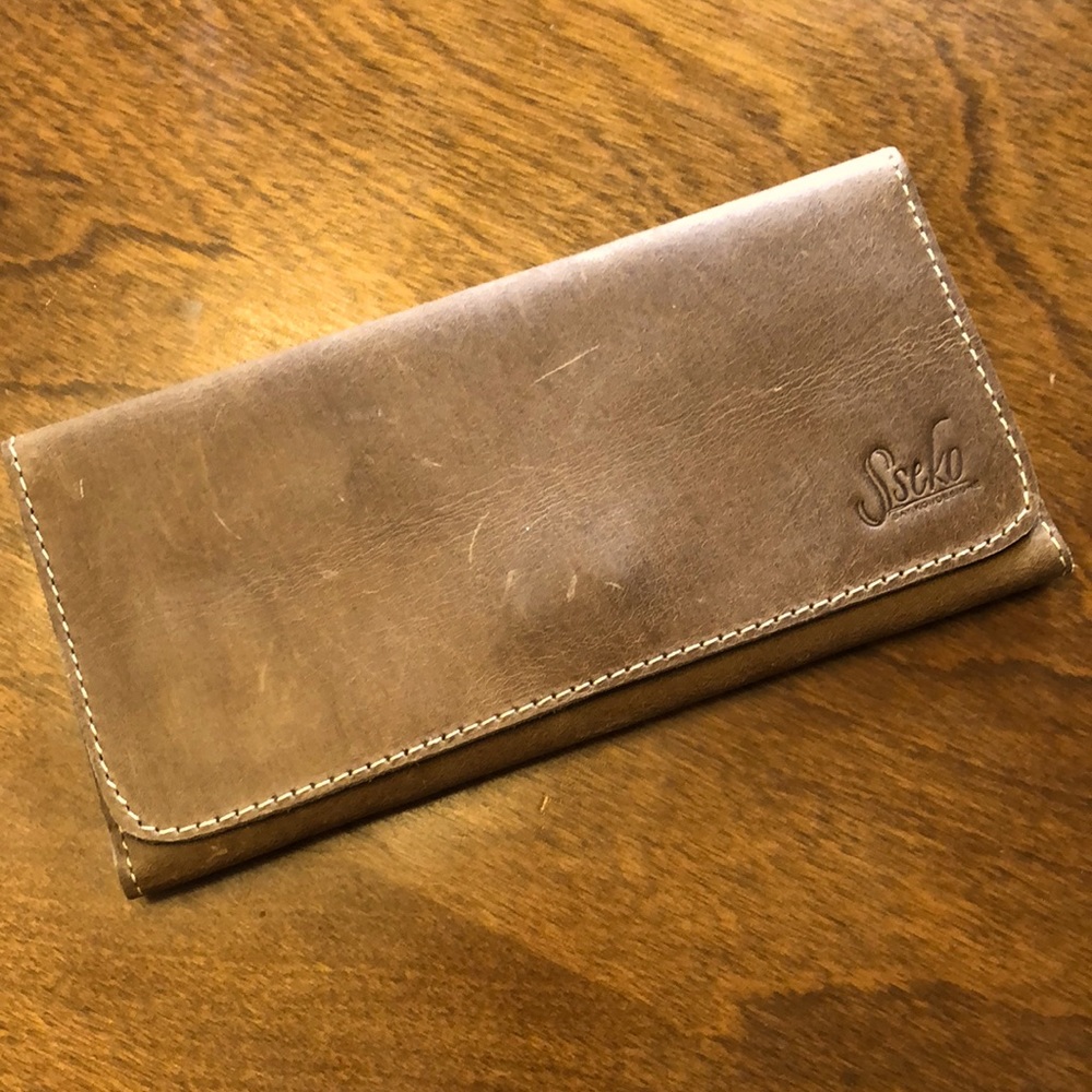 Sseko Caramel Leather Wallet